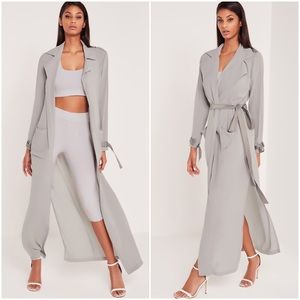Carli Bybel x Misguided Maxi Duster Coat